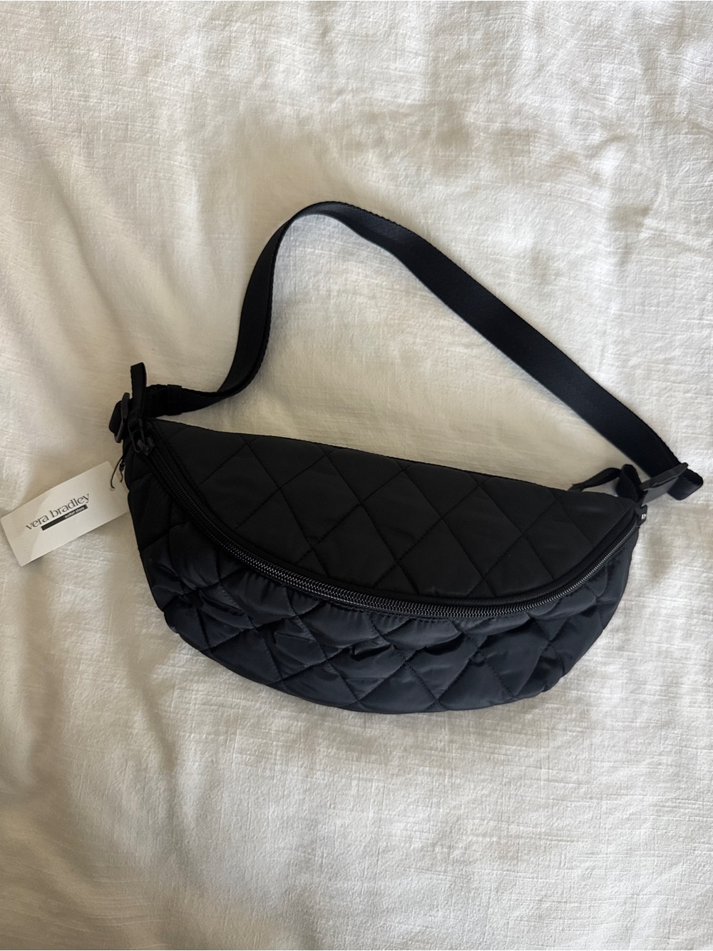 Vera Bradley ultralight medium crescent Sling crossbody Bag moonless night NWT